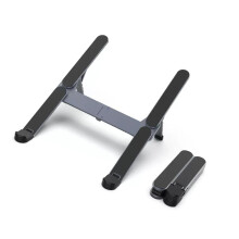 Leichter, zusammenklappbarer Laptop-Ständer aus Aluminium,-grau