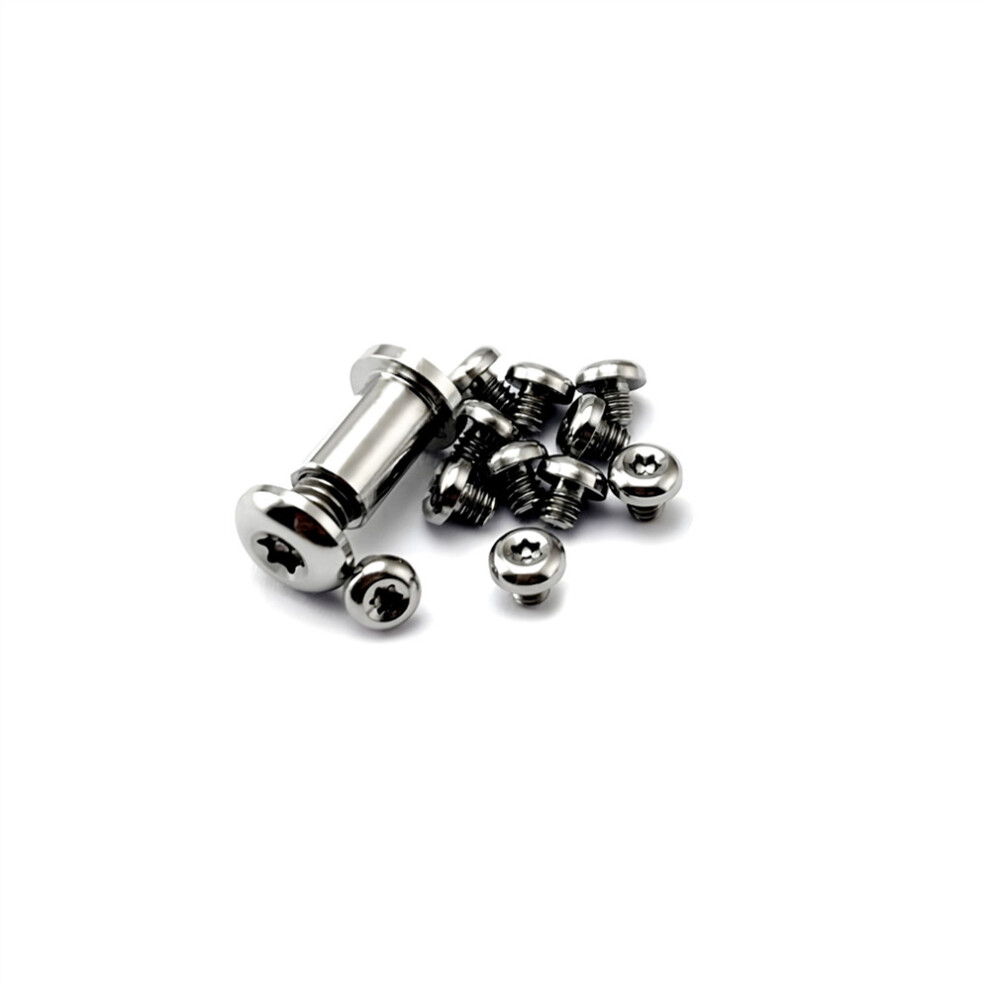 (Silver) 1 Set Knife Handle Titanium Screws Back Clip Screws T6 Spindle Nail Screws For Benchmade 537 Bailout Axis Lock Folding Knife 320997609575