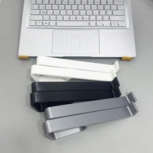 Adjustable Plastic Laptop Risers For Laptop Improved-Black 1