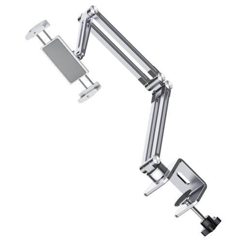 Ergonomic Tablets Mounting Arm Mount For Desks For 4 To-Silver