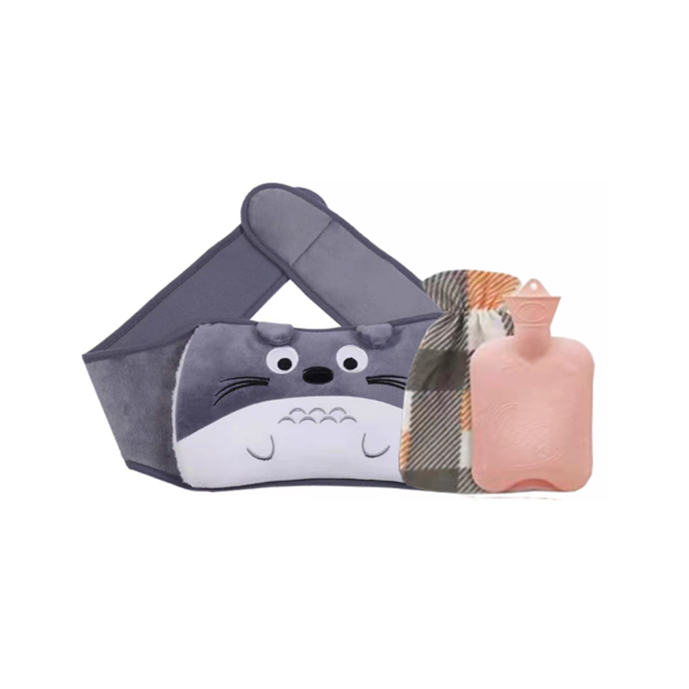 (Chinchilla) Hot Water Bottle Belt Large Hand Warmer Cute Animal Hot Water Bottle Belt Hot Water Bag Hot Water Cover Bottle Heater