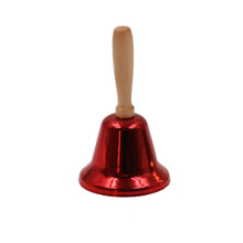 (Red) Christmas Hand Bell - Santa Claus Bells, Call Bell for Service, Xmas Decoration Supplies