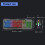 DS600-schwarze Regenbogenlicht-Tastaturmaus 4