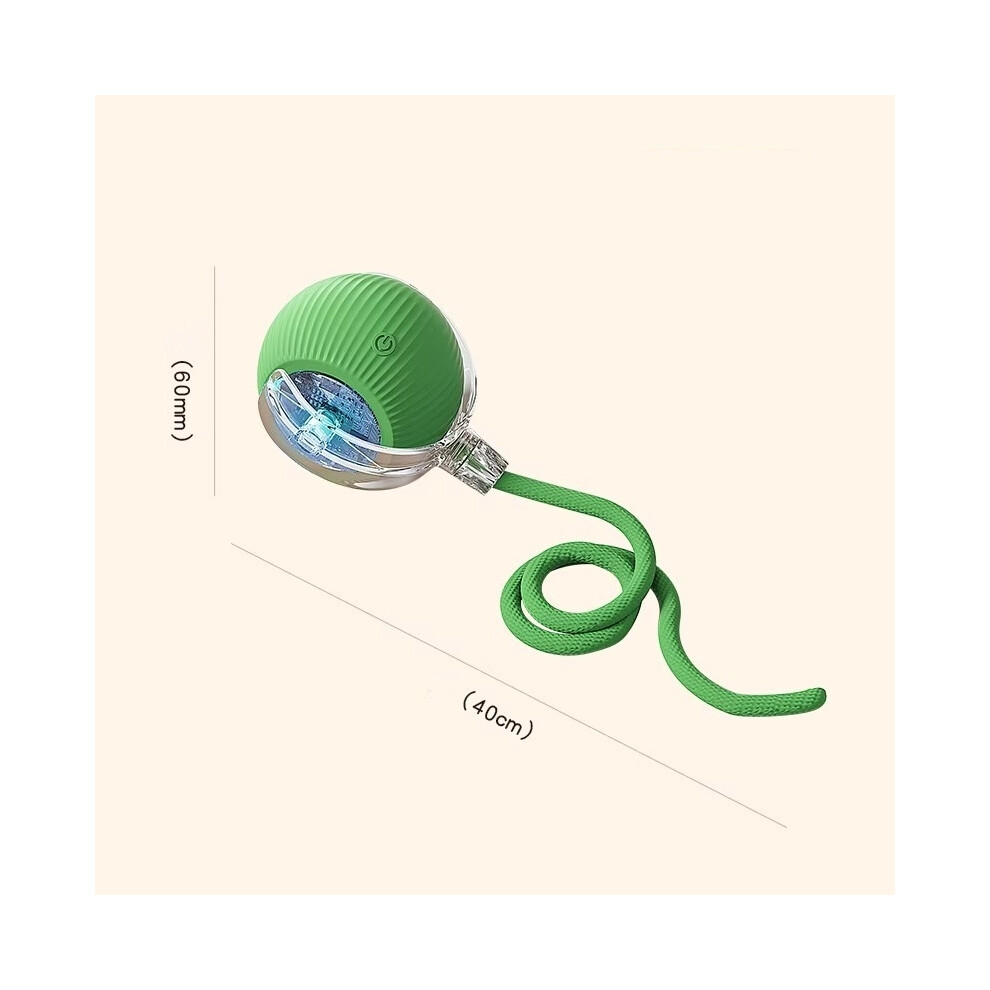 (Green) Automatic Rolling Ball Smart Pet Toy Electric Self-Moving Cat Dog Kitten Game Green 320997638452