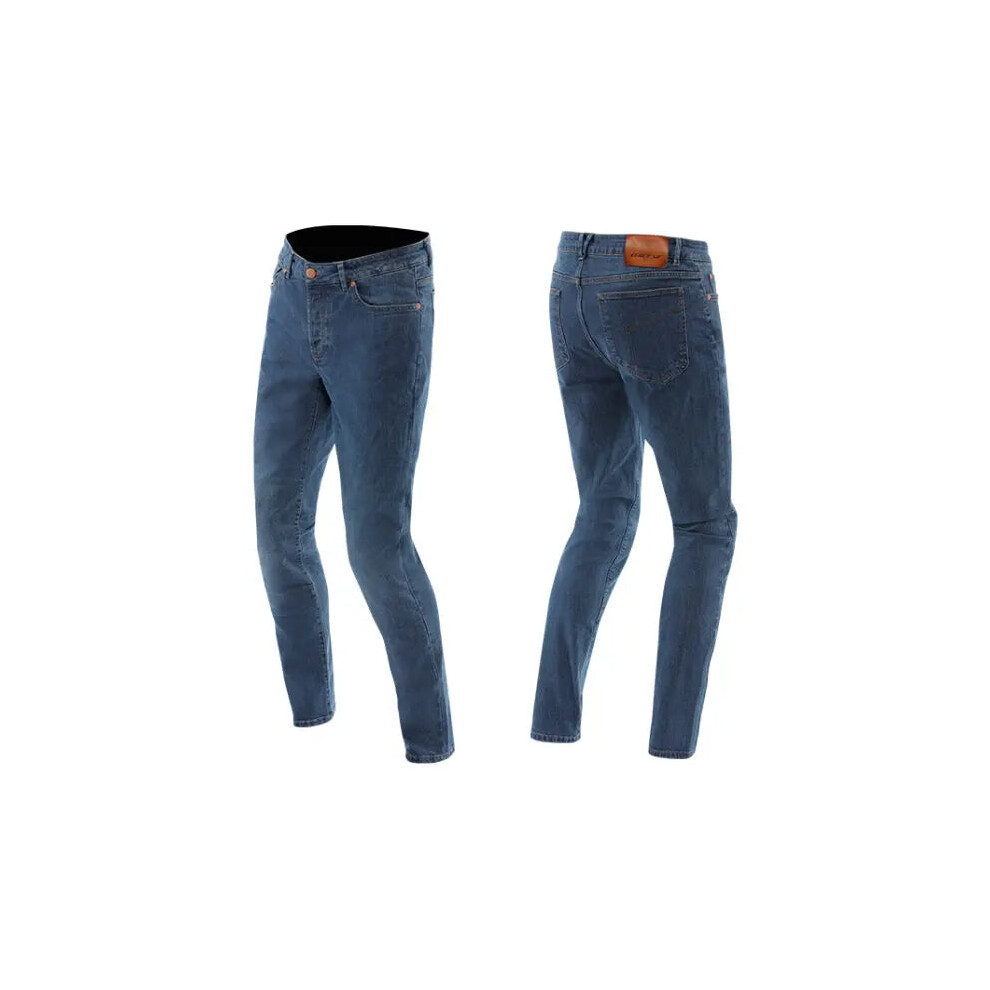 (34) Dainese Aa 5 Pocket Regular Denim Jeans Dark Blue 8051019835697