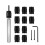 13pcs 3/8" Double-Sided Rotary Spot Weld Cutter & Remover Drill Bits Kit 1