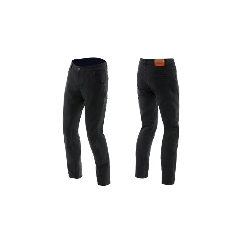 (38) Dainese Aa 5 Pocket Slim Denim Jeans Black 8051019841094