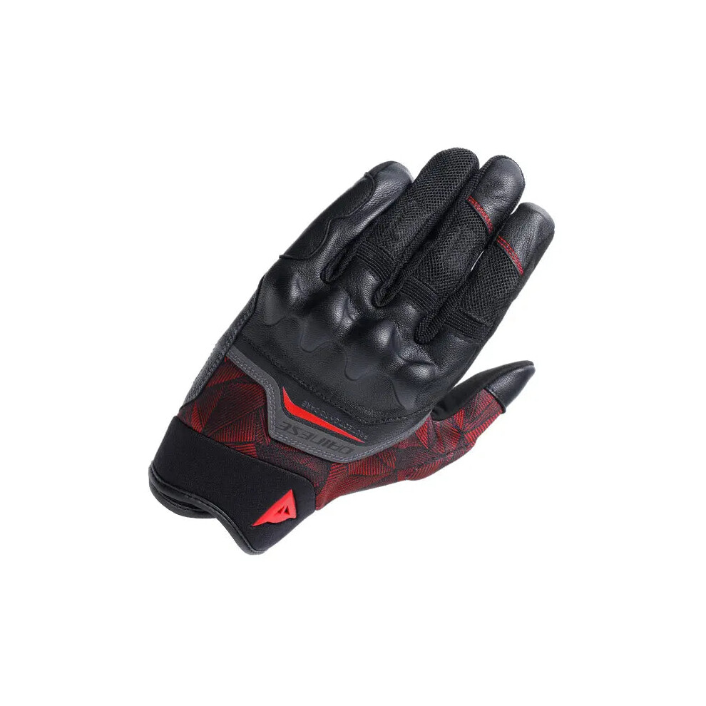 (M) Dainese Ermex Textile Gloves Black / Lava Red Black,Red 8051019884305