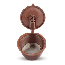 (Brown) 1pcs Refillable Coffee Capsule Cup For Dolce Gusto Nescafe Reusable Filter Pod