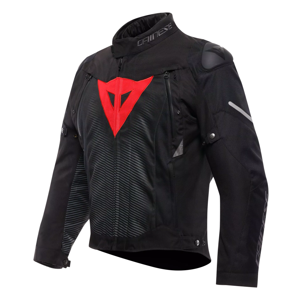 (Uk 52) Dainese Super Sprint D-Dry Textile Jacket Black / Lava Red Black,Red 8000958324137