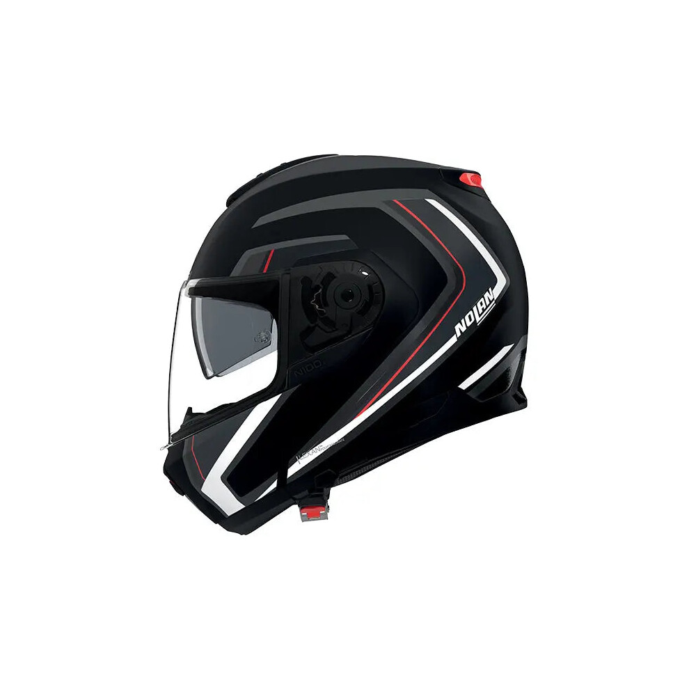 Nolan Men's Black/Grey/Red N100-6 Radiante Helmet - Image 2
