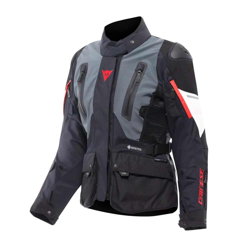 (Uk 20) Dainese Carve Master 4 Ladies Gore-Tex Jacket Black / Red / Grey Black,Red,Grey 8000958321914