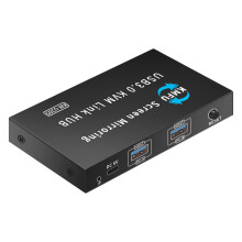 Metalen USB3.0-schakeling voor twee computers Naadloze