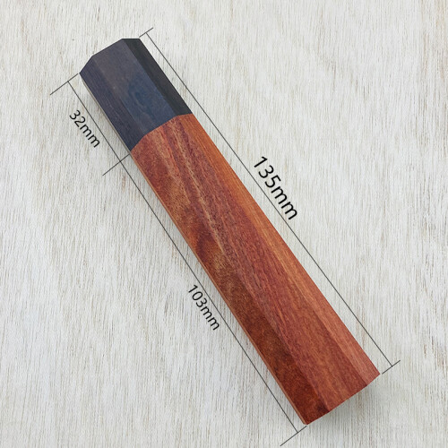 Japanese Style Wooden Octagonal Handle Chef's Kitchen Modified Cutter Grips DIY 2