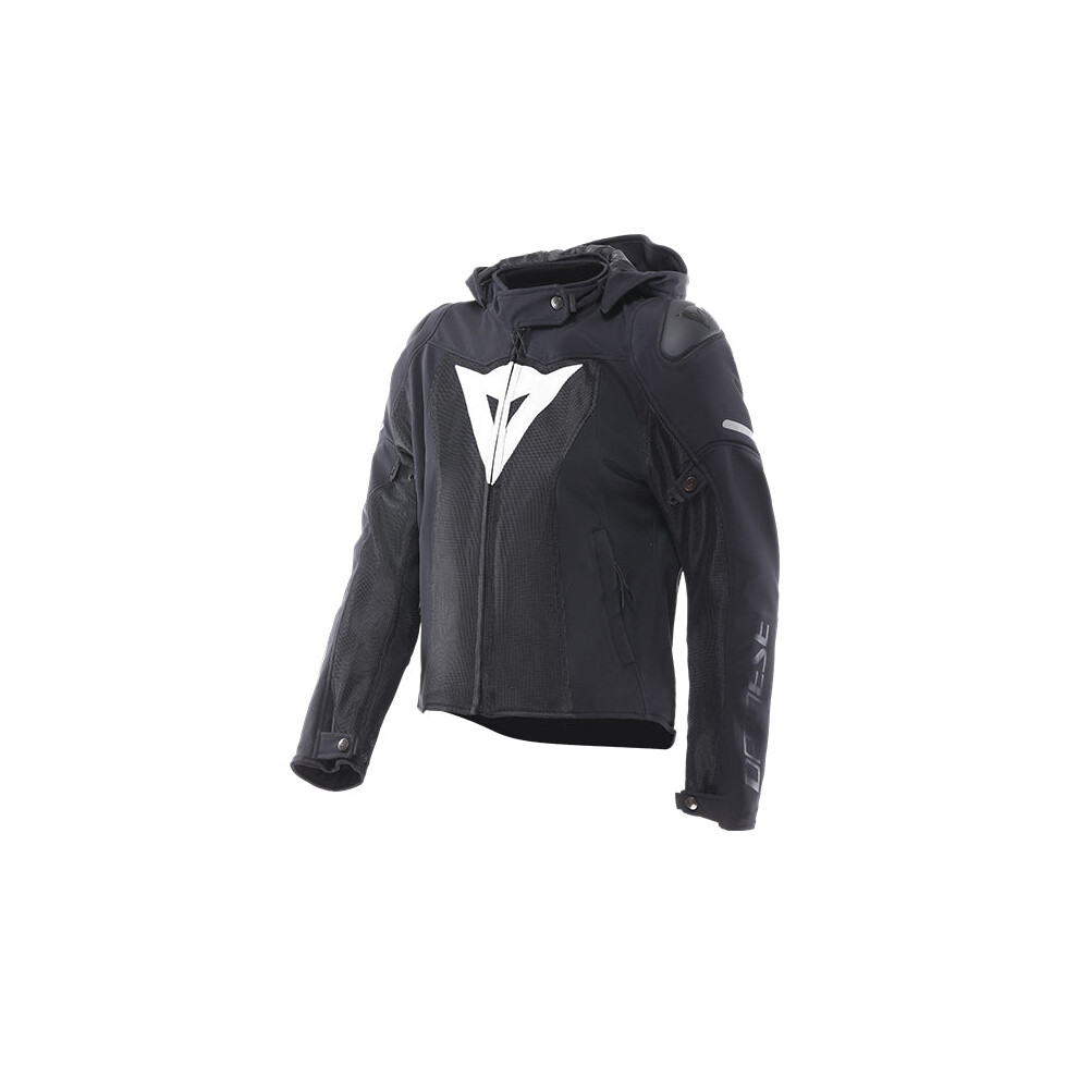 (Uk 12) Dainese Super Sprint Air Ladies Textile Jacket Black / White White,Black