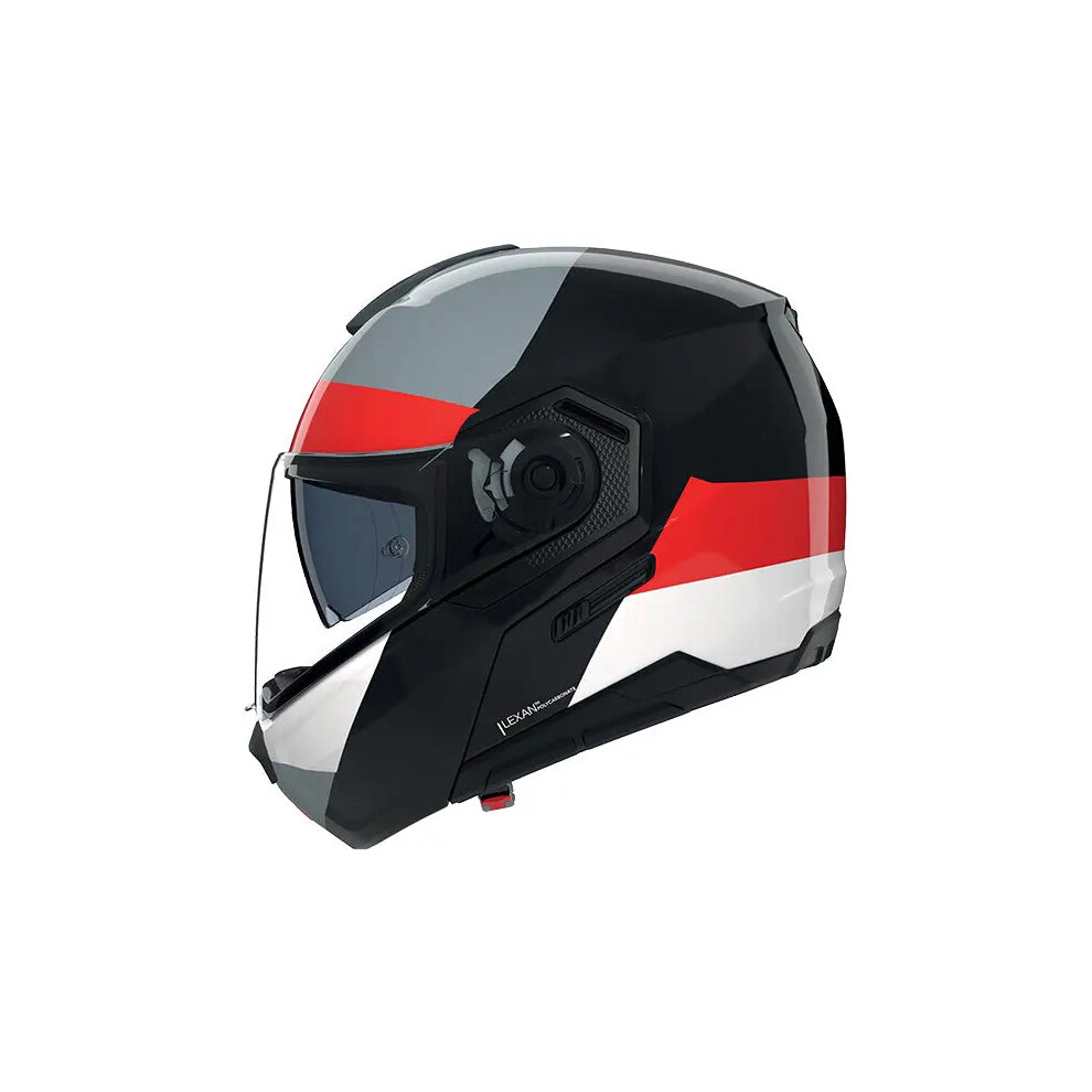 (M) Nolan N90-3 06 Blocco Black / Grey / Red / White White,Black,Red 8054945203257