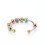 (Silver) Rotatable Beads Spinner Ring For Stress Relief Anxiety Movable Spherical 4