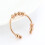 (Silver) Rotatable Beads Spinner Ring For Stress Relief Anxiety Movable Spherical 10