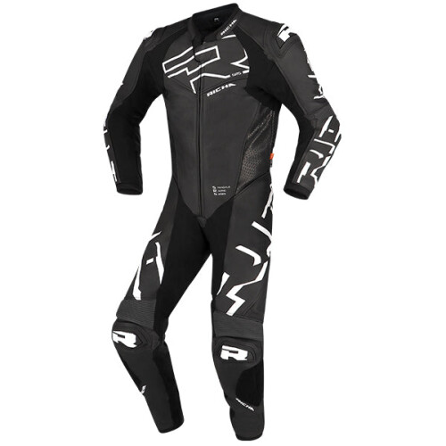 (UK 36) Richa Stradale GP 1 Piece Leather Suit Black / White