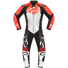(UK 44) Richa Stradale GP 1 Piece Leather Suit Blood Red / White