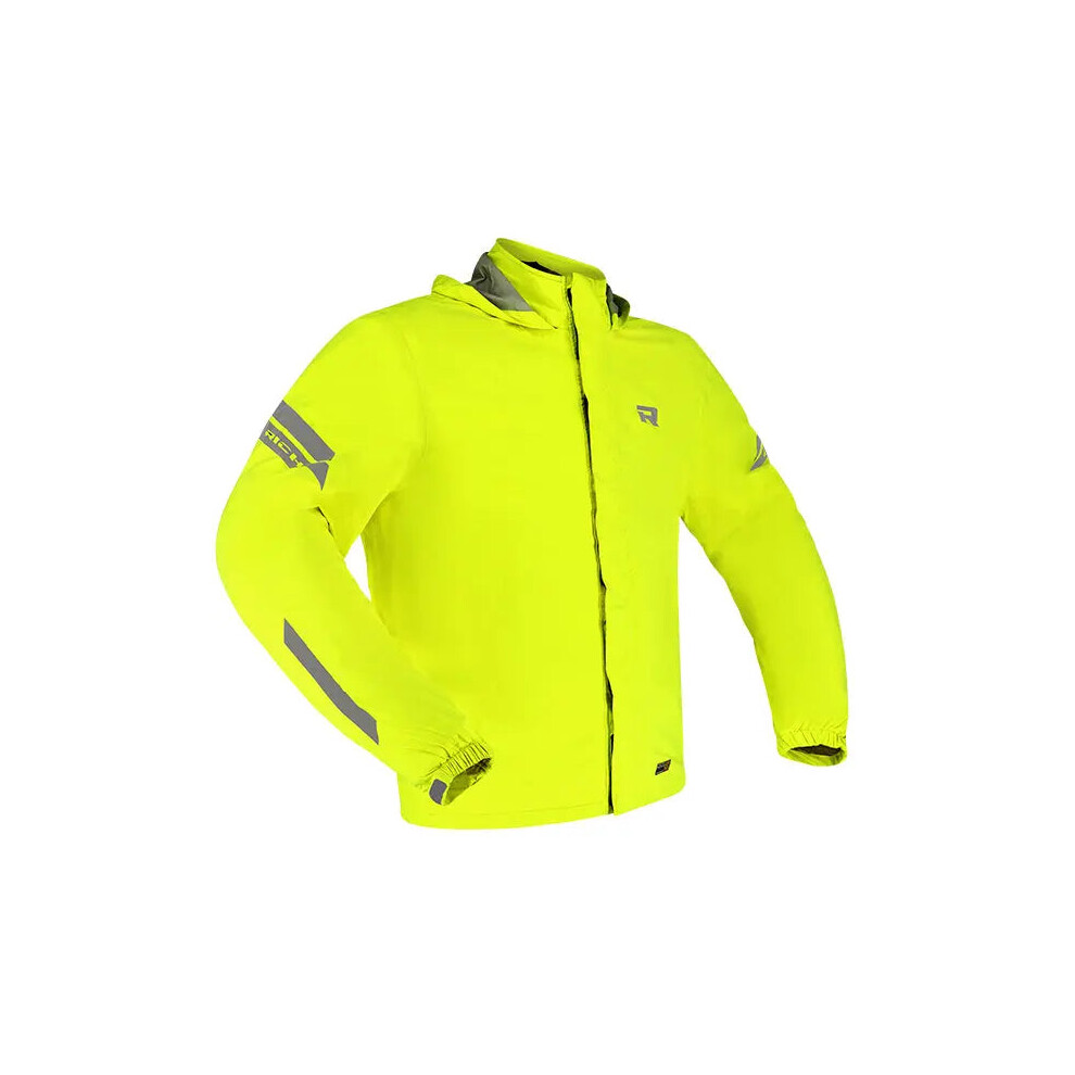 (4Xl) Richa Rain Stretch 2L Over Hoodie Fluo Yellow 5415033328109
