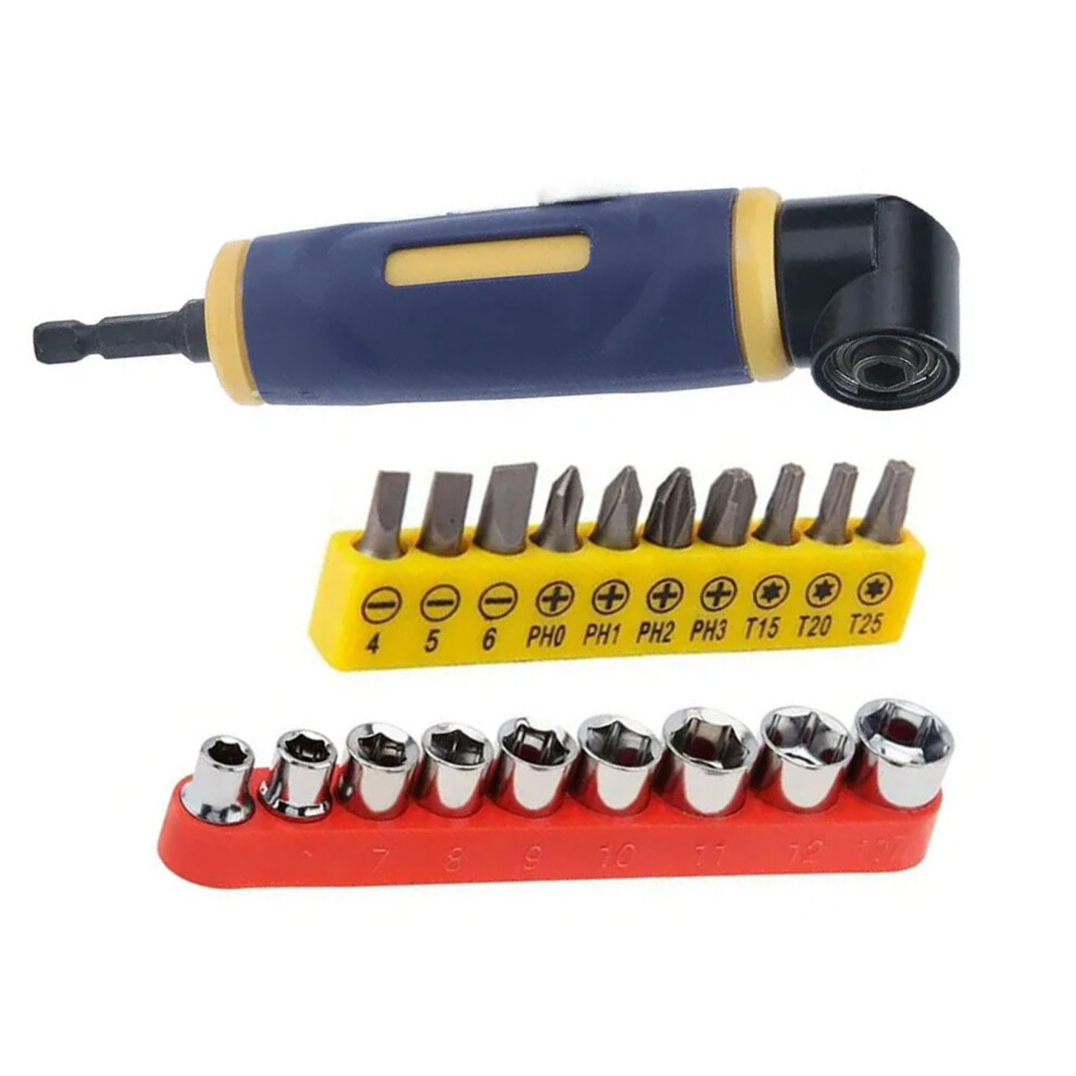 Pack Of 3 Right Angled Screwdriver Bit Holders For Tight Space 7754004343313