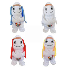 (Red) Electric Simulation Pet Toy Will Bark, Move, Walk, Its Plush Toy, Gift Wag Funny Robot Tail