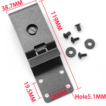 Knife Sheath Accessories DIY Sheath Accessories Stainless Steel Waist Clip Universal K Sheath Back Clip