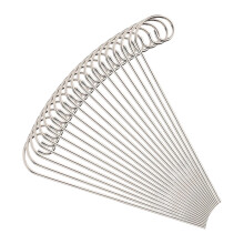 30Pcs Metal Garden Stake Label Holders Silver Shepherd Hook