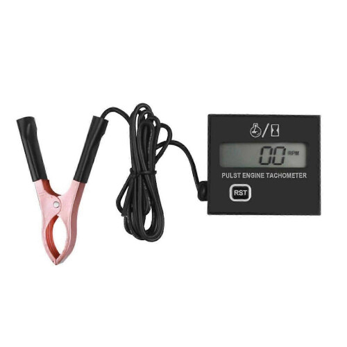 Inductive Digital Tachometer for Chainsaws, Lawn Mowers, Motorcycles, Inductive Tachometer with Hour 1