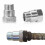 2pcs O2 Sensor Spacer Threaded Universal M18 X 1.5 Car Engine Light Oxygen Sensor Extender Adapter F 4
