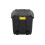 Strata 190L Schwarze Aufbewahrungsbox mit Rollen Deckel 2