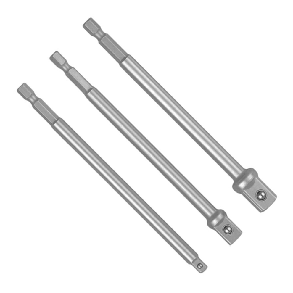 3Pieces Hexagonal Shank Square Drive Socket Adapter Extension 7751001330230