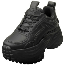 (6.5) Buffalo Turbo One Vegan Womens Platform Boots in Black