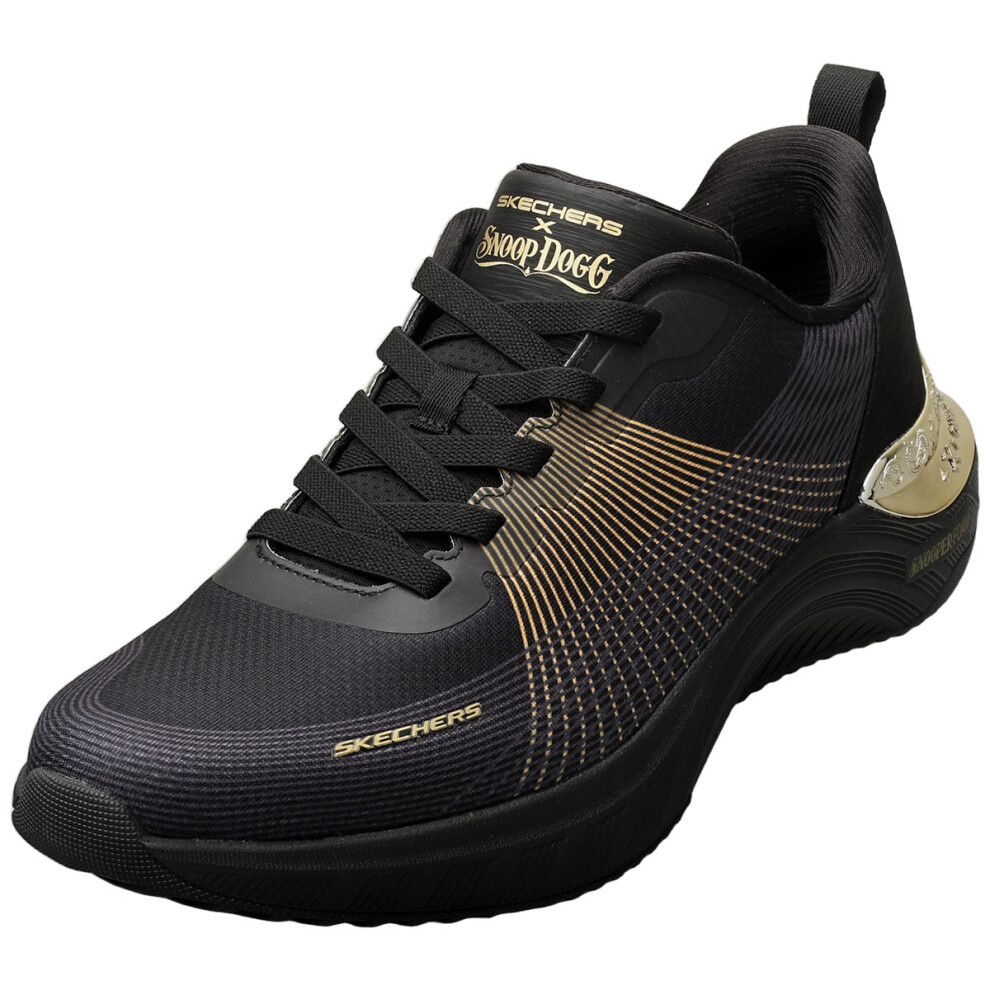 Skechers (11) Snoop Dogg Snoop Ace Mens Fashion Trainers In Black Gold