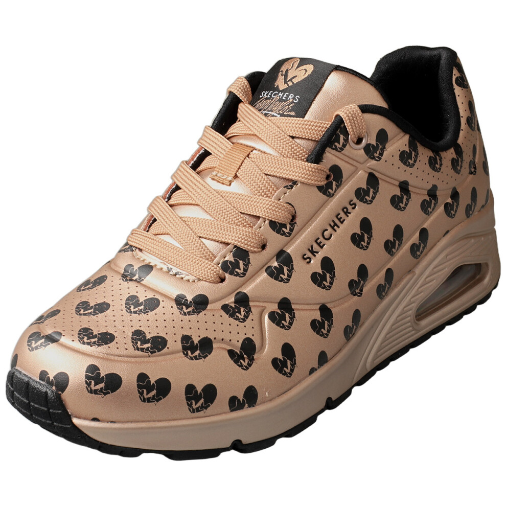 Skechers (4) Jason Naylor Uno Womens Fashion Trainers In Rose Gold
