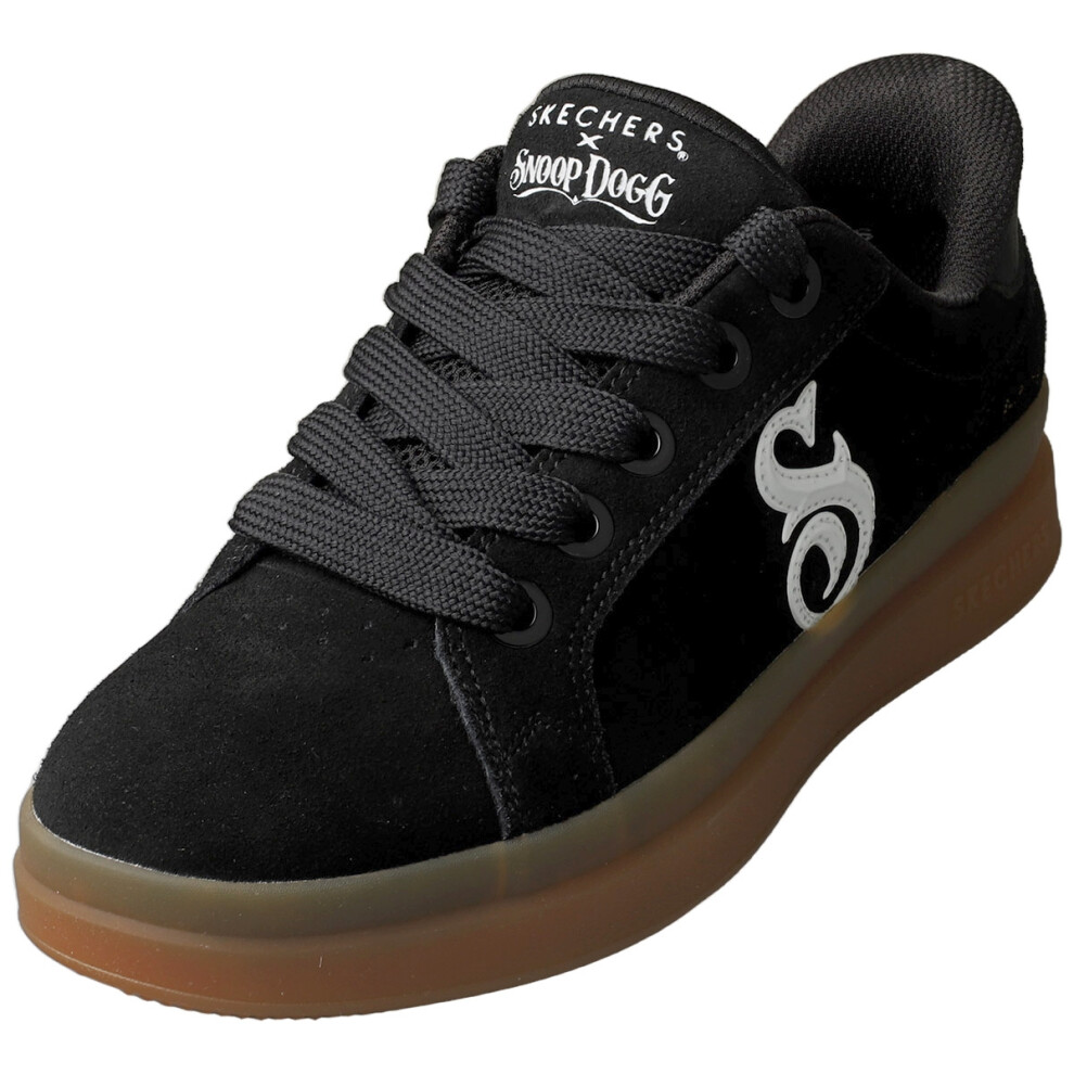 Skechers (5) Snoop Dogg Courtside Womens Fashion Trainers In Black White