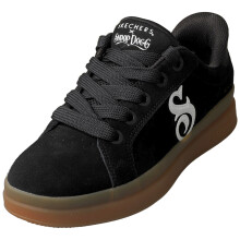 (41) Skechers SNOOP DOGG Courtside Damen Fashion Trainer Schwarz Wei?
