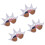 4 stuks leuke dansbril lichtgewicht comfortabele ABS plastic-Wit 1