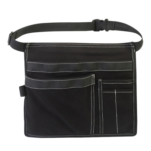 Durability Canvas Cloth Tool Belt Bag With 6Storage-Black
