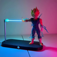 (Vegeta Ligh) Rechargeable Dragon Ball Gogeta Levitating Magnetic Touch Night Light Chaoz Lamp Collectible Gift Kamehameha Wireless