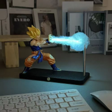(Replica blue) Rechargeable Dragon Ball Gogeta Levitating Magnetic Touch Night Light Chaoz Lamp Collectible Gift Kamehameha Wireless