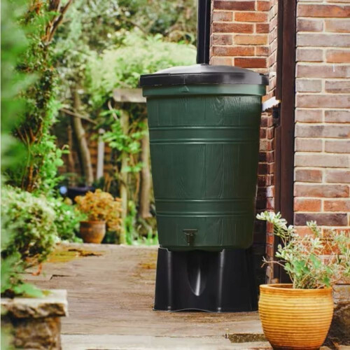 Rservoir d'eau de pluie de jardin de 200 L avec support 2
