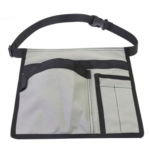 Multipurpose Work Pouch Tool Belt Tear Resistant Fabric-Grey