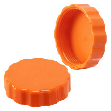 Set van 2 oranje plastic afvoerafdekkingen voor vervangende