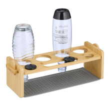 Bamboo Bottle Drying Rack for 4 Bottles