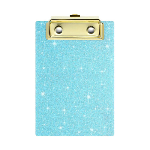 Sparkling Acrylic Document Clip Board 6x4Inch For-Light Green