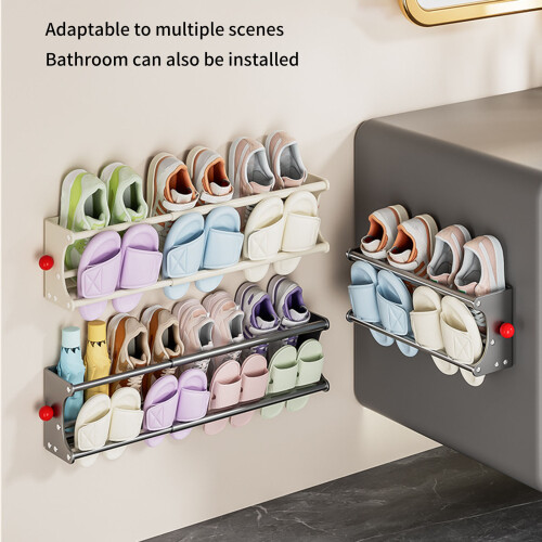 Étagère à chaussures à cadre avec Support de-Blanc laiteux 2