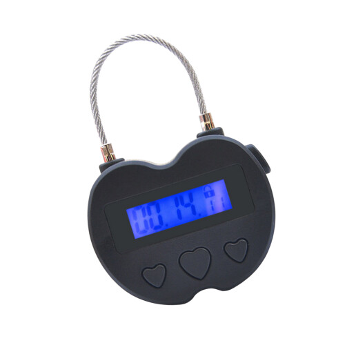 LCD Display Time Lock Multifunction Travel Electronic-Black