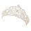 Delicate Openwork Bridal Crown With Crystal Rhinestones-Gold 1